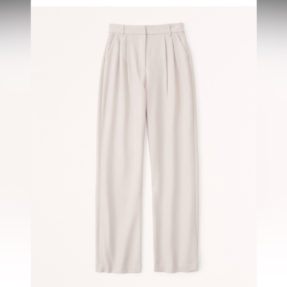 Abercrombie Sloane Tailored Wide Leg Pants Curve Love
